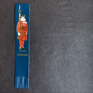 Leather London England Beefeater Bookmark